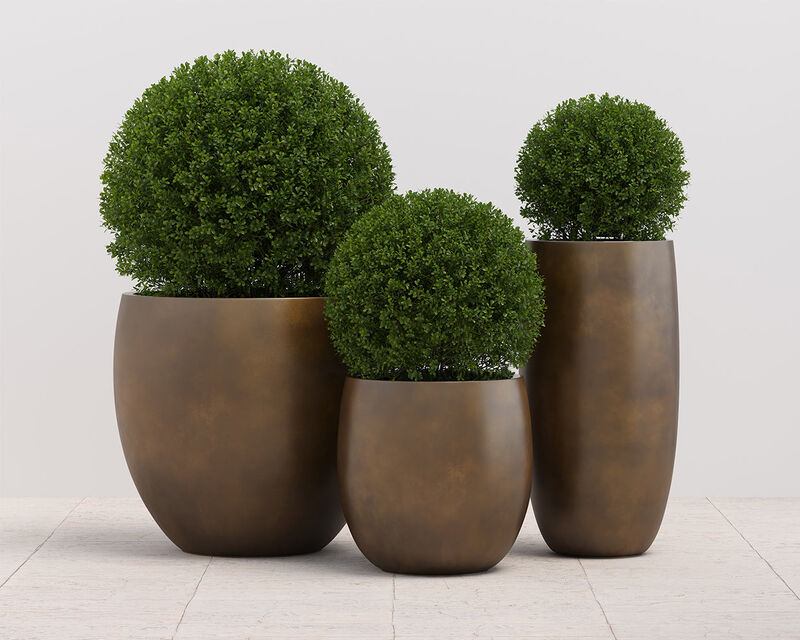 Aster Large Travertine Look Planter image number 1