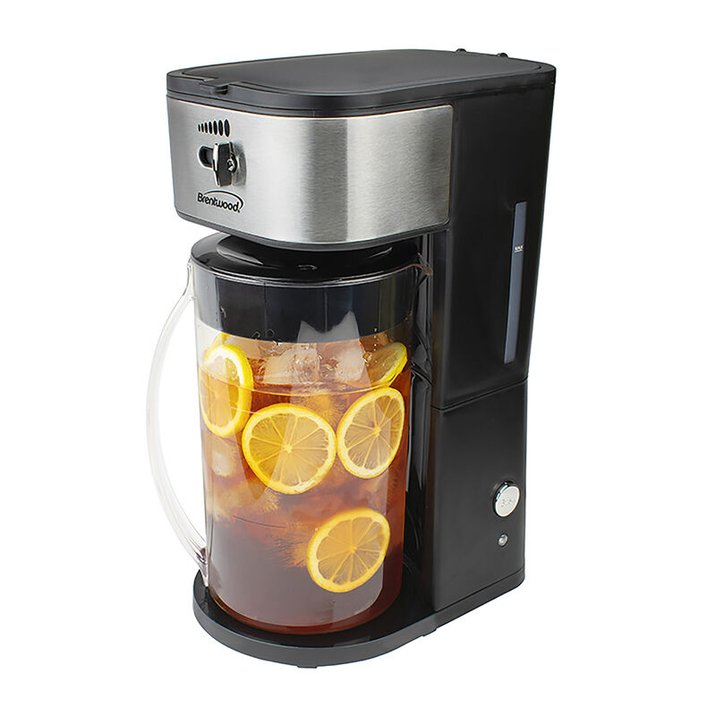 Brentwood Iced Tea and Coffee Maker in Black with 64 Ounce Pitcher