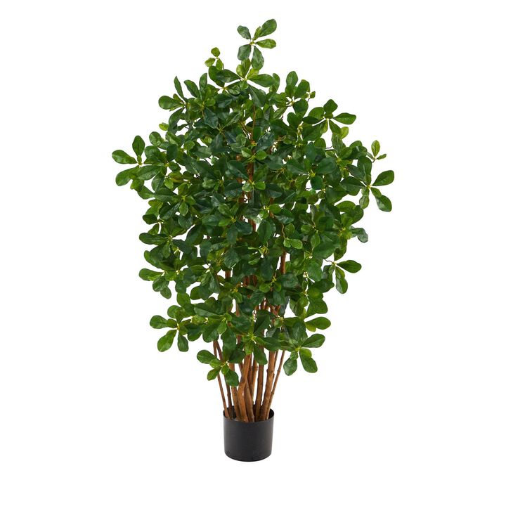 Nearly Natural 3.5-in Black Olive Artificial Tree with 945 Leaves