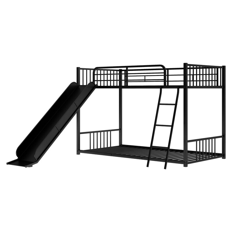 Merax Modern Bunk Bed with Slide Ladder
