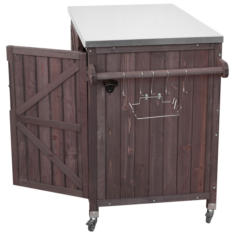 TATEUS Outdoor Bar Cart image number 8