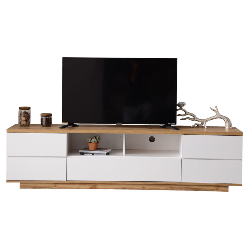 Modern TV Stand for TVs Sleek Entertainment Center with Storage for Living Room