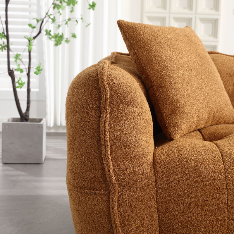 Merax Chenille Lazy Bean Bag Loveseat for Living Room.
