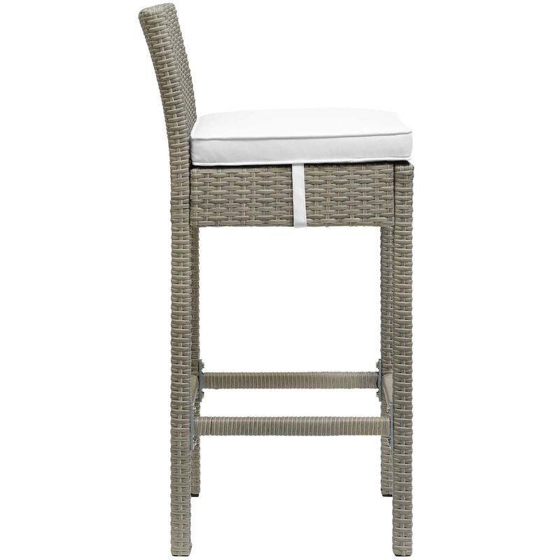 Conduit Outdoor Patio Wicker Rattan Bar Stool Set of 4 image number 2
