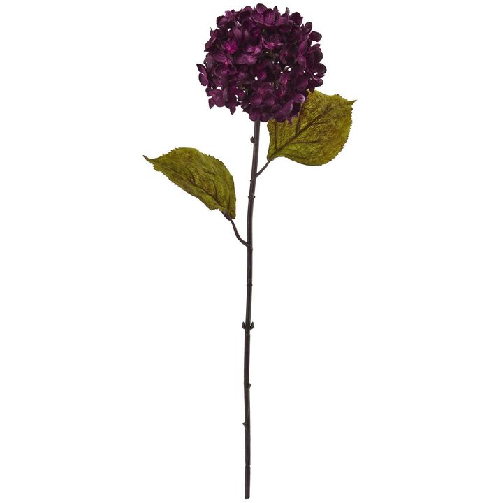 Nearly Natural 22-in Fall Hydrangea Artificial Flower (Set of 6)