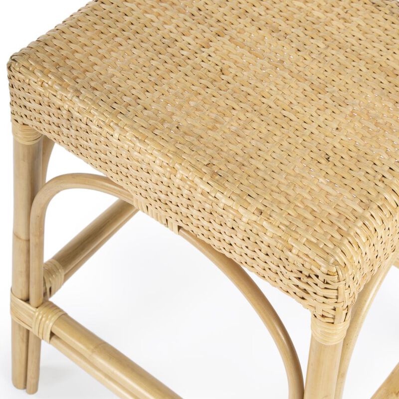 Butler Specialty Robias Rectangular Rattan 24.5" Counter Stool image number 5