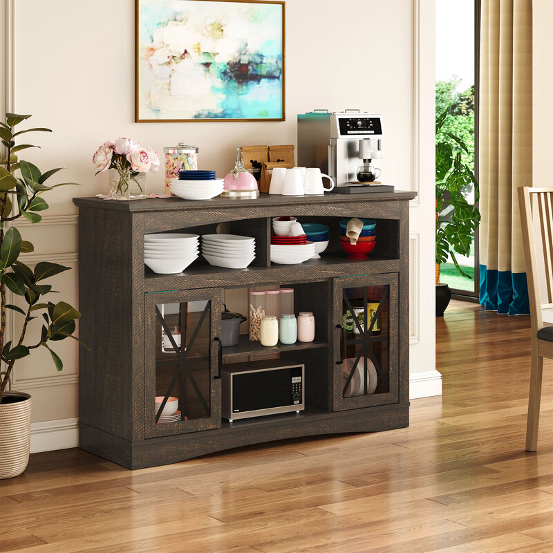 Wuxmib 50-59 inches Farmhouse TV Stand image number 7
