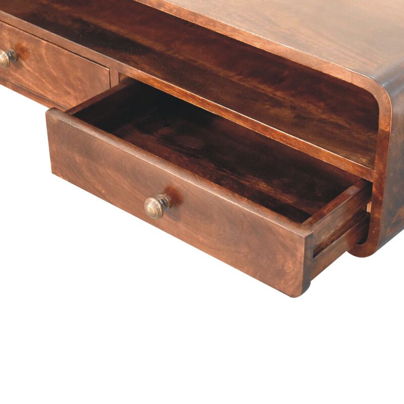 Artisan Furniture Solid Wood Floating California Walnut Open Console image number 5