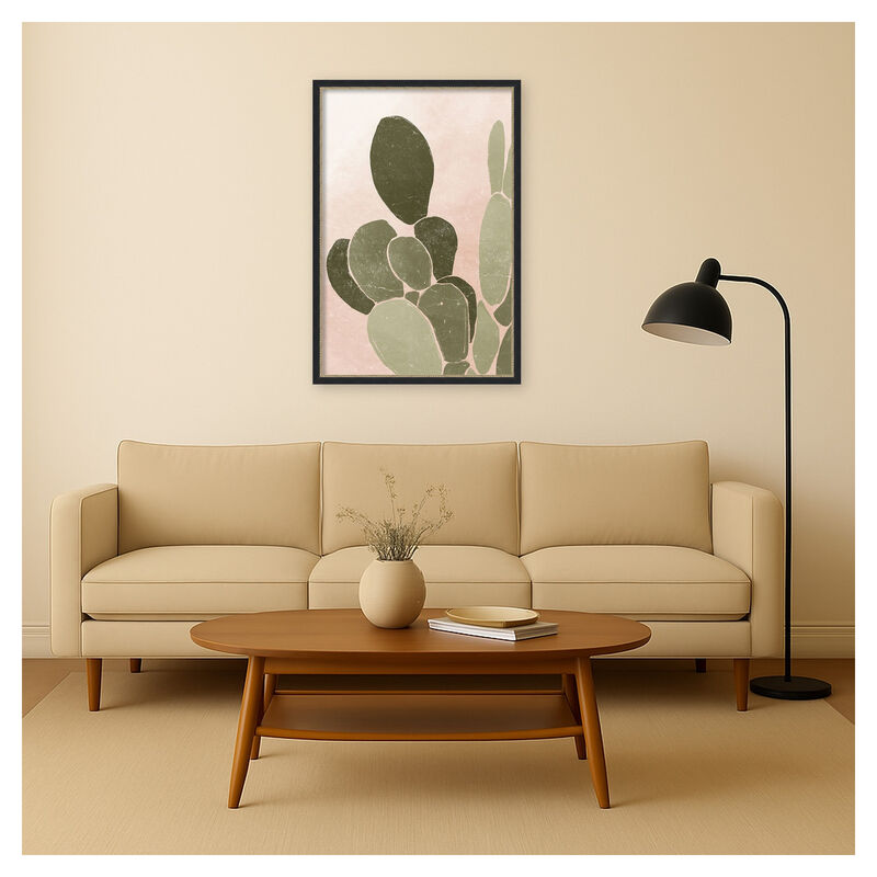 Desert Cactus III by Yuyu Pont Framed Canvas Wall Art image number 3