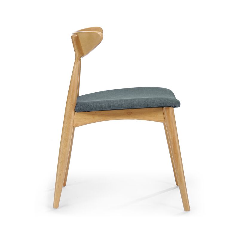 Hoso Dining Chair Set of 2, Curved, Padded image number 4