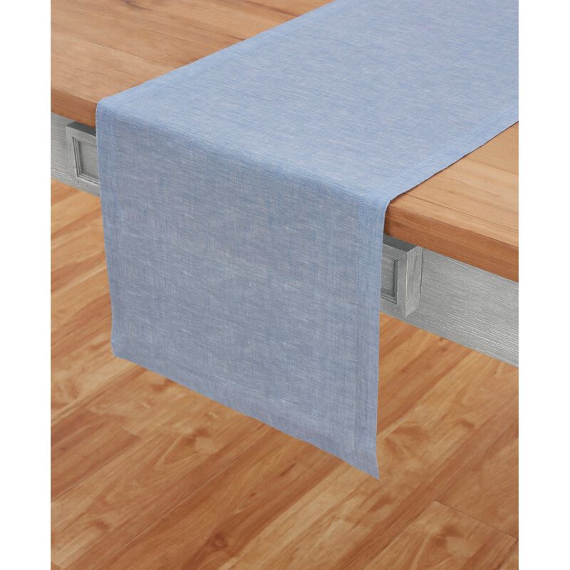 Solino Home 100% Pure Linen Table Runner - Athena