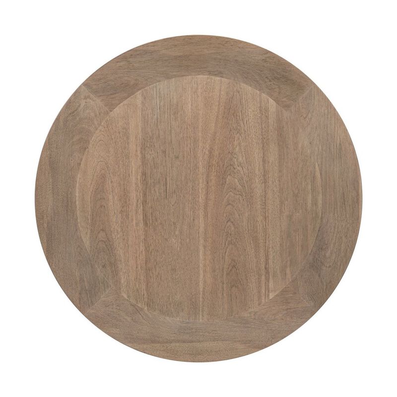 Liberty Furniture Haven Hills Round End Table for Living Room Traditional - Camel Beige Birch Wood image number 4
