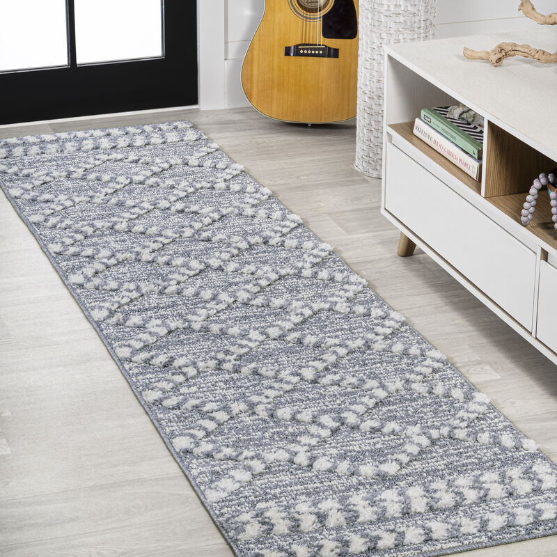 Sofie Moroccan Trellis High-Low Area Rug