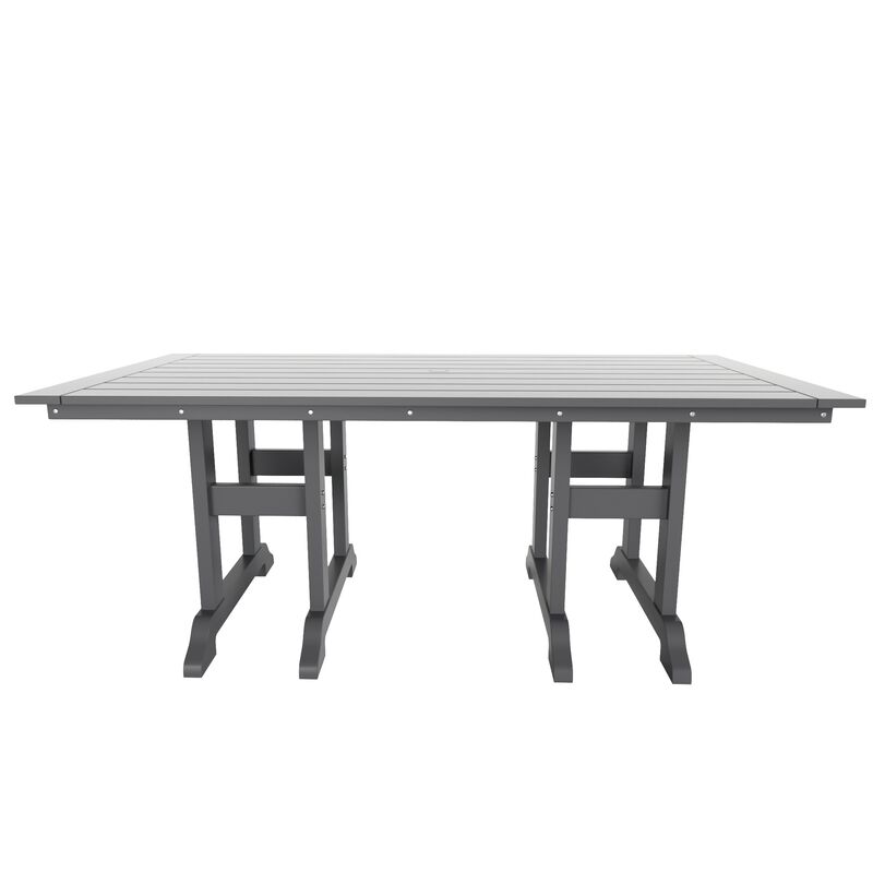 WestinTrends 7-Piece HDPE Outdoor Dining Patio Table and Chairs Set image number 3