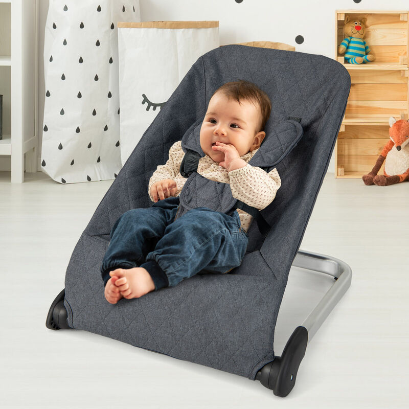 Ergonomic Baby Bouncer with Reinforced Aluminum-Metal Frame