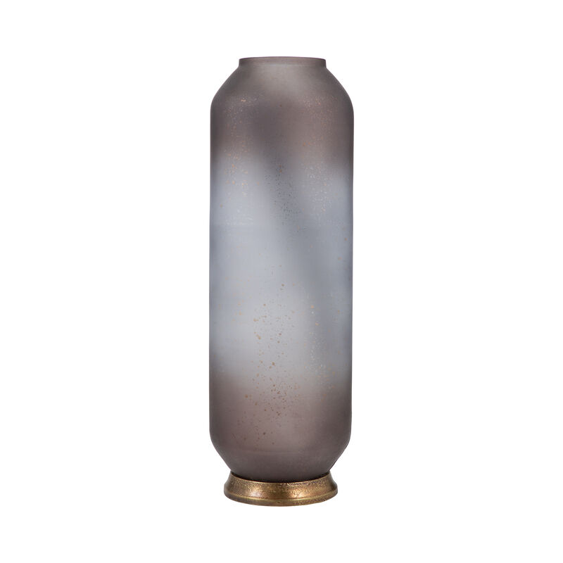 Glass 20" Metallic Detail Vase image number 2