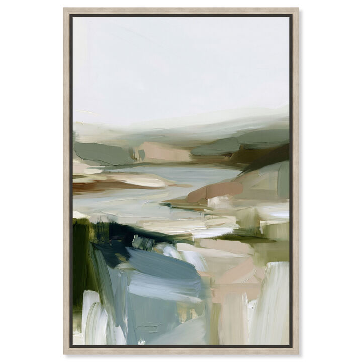 Mossy Horizons III Abstract Canvas Print by Art Remedy