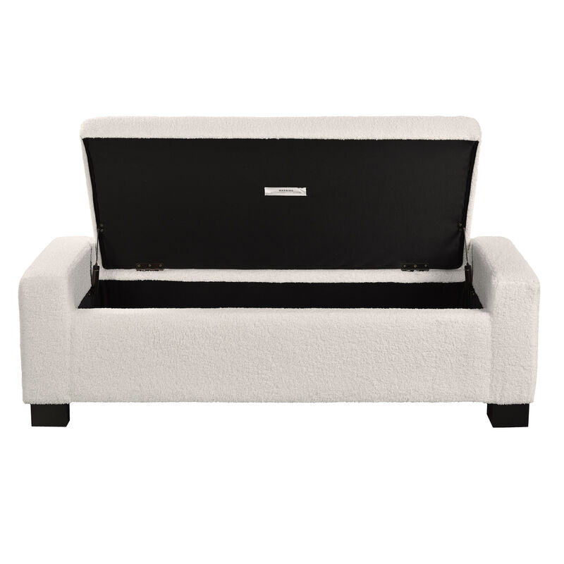 Merax Ottoman Bench Textured Fabric Rectangular Design