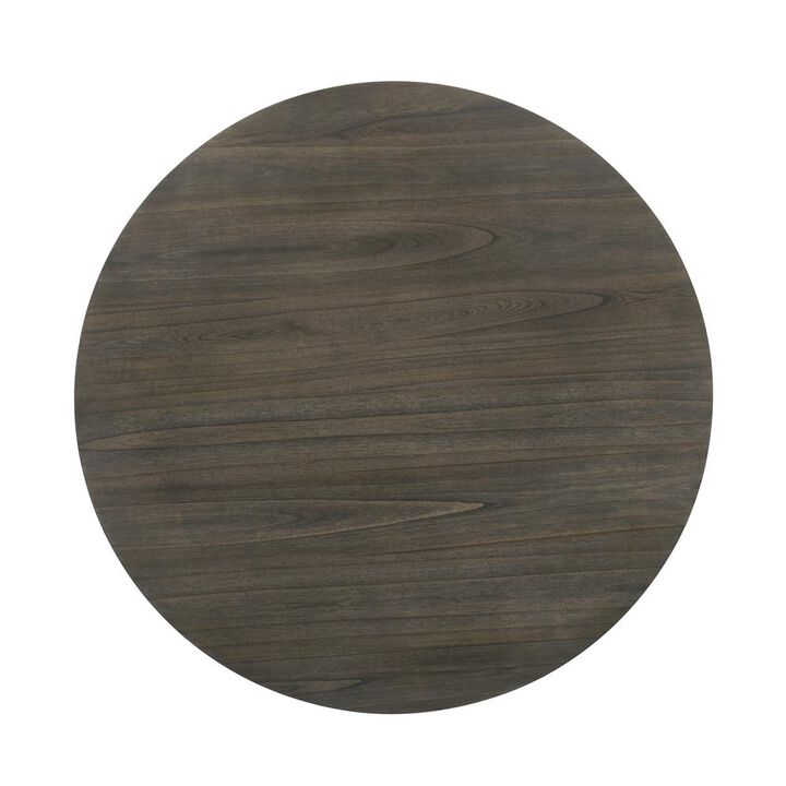 New Classic Furniture Maisie Round Table-White/Brown