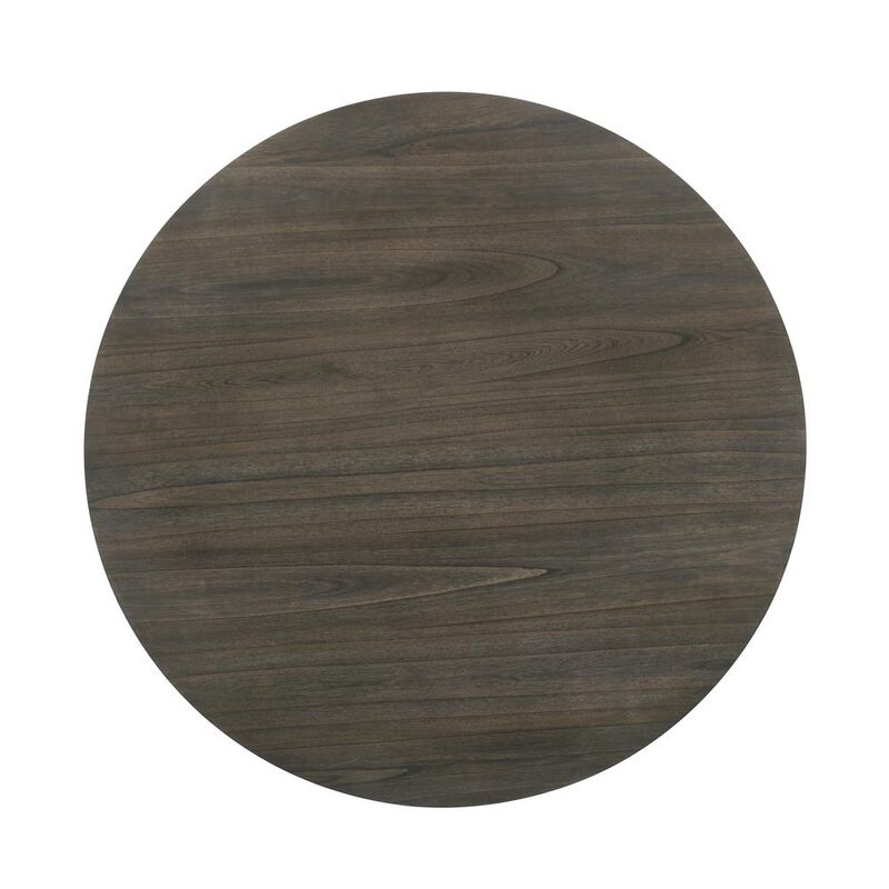 New Classic Furniture Maisie Round Table-White/Brown