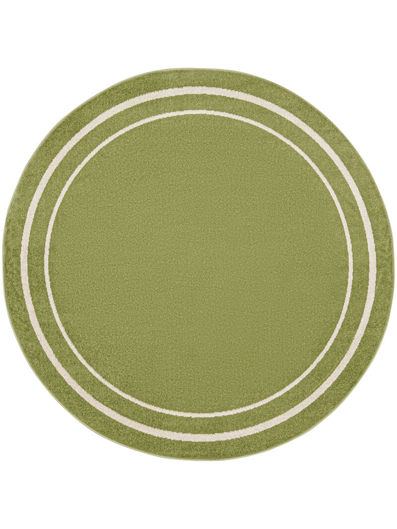Nourison Essentials NRE02 Green/Ivory 6' x Round Rug