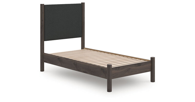Cadmori Twin Upholstered Panel Platform Bed image number 1