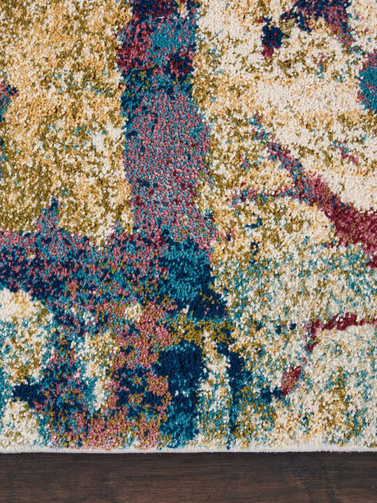 Fusion FSS10 Cream/Multicolor 2'2" x 7'6" Rug