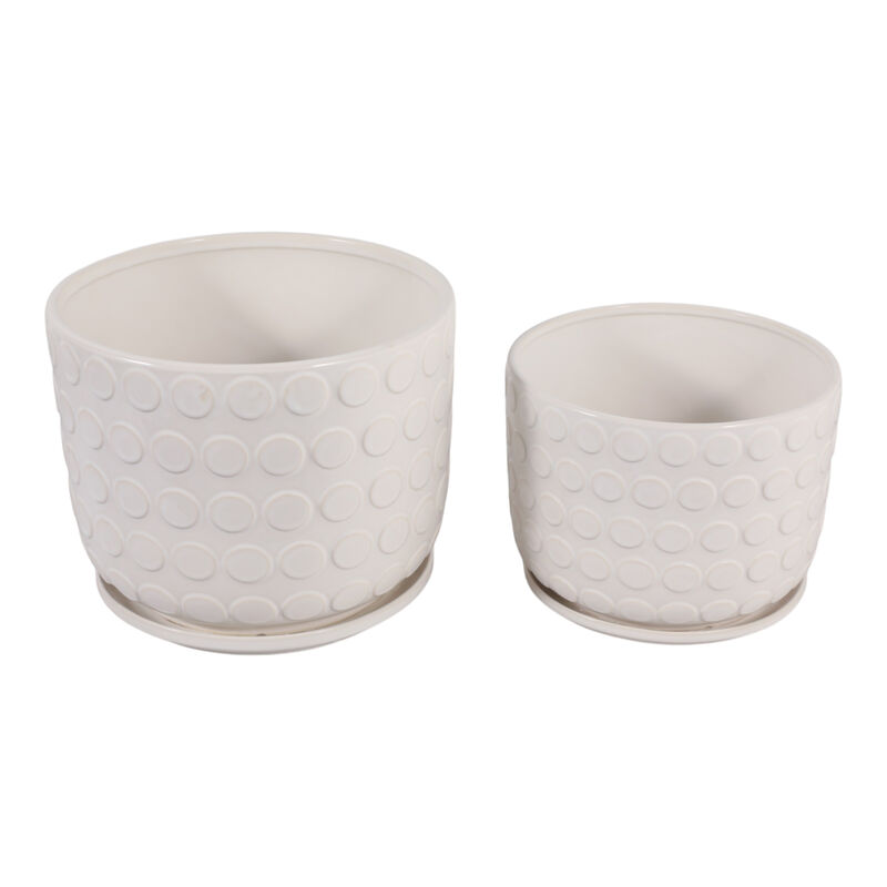 S/2 Bubbles Planter W/ Saucer image number 4