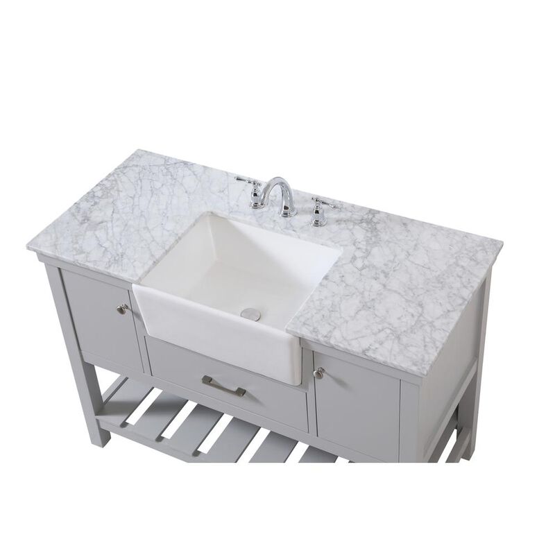 Elegant Kitchen and Bath 48 inch Single bathroom vanity in grey