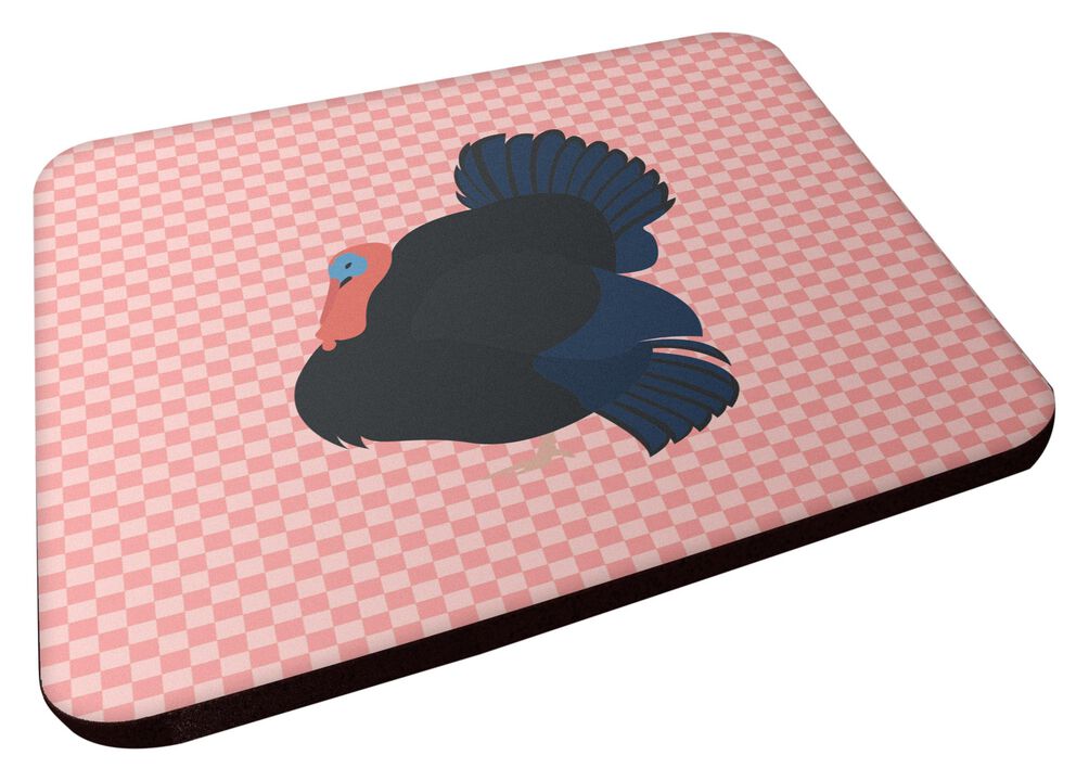 Caroline's Treasures Norfolk Black Turkey Pink Check Decorative coasters, 3.5, Multicolor