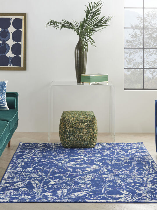 Whimsicle WHS05 Navy 4' x 6' Rug