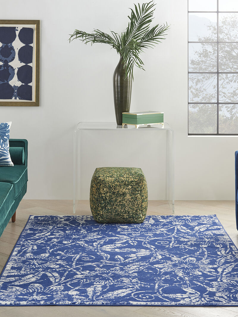 Whimsicle WHS05 Navy 4' x 6' Rug