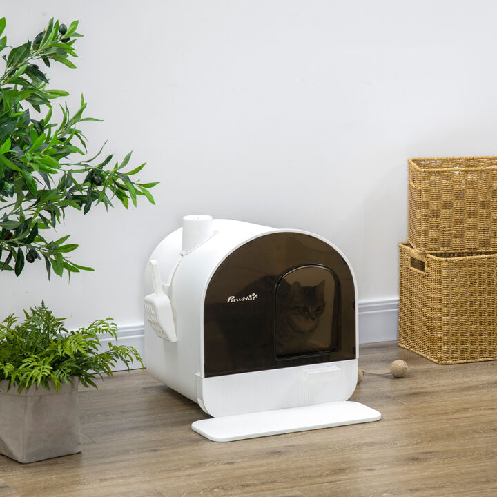 Streamdale Spacious Covered Litter Box with Tray, Scoop, Filter