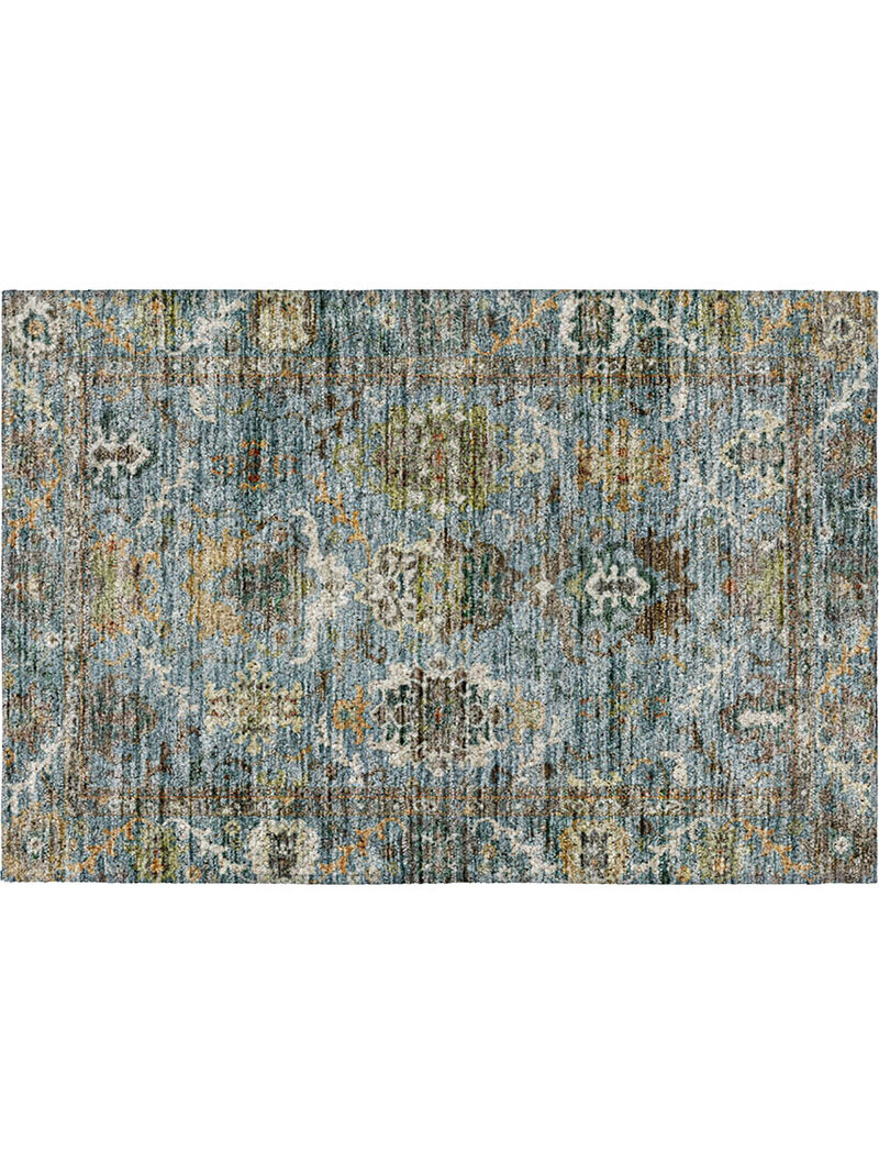 Silk Road SR8 Aqua 20" x 30" Rug image number 0