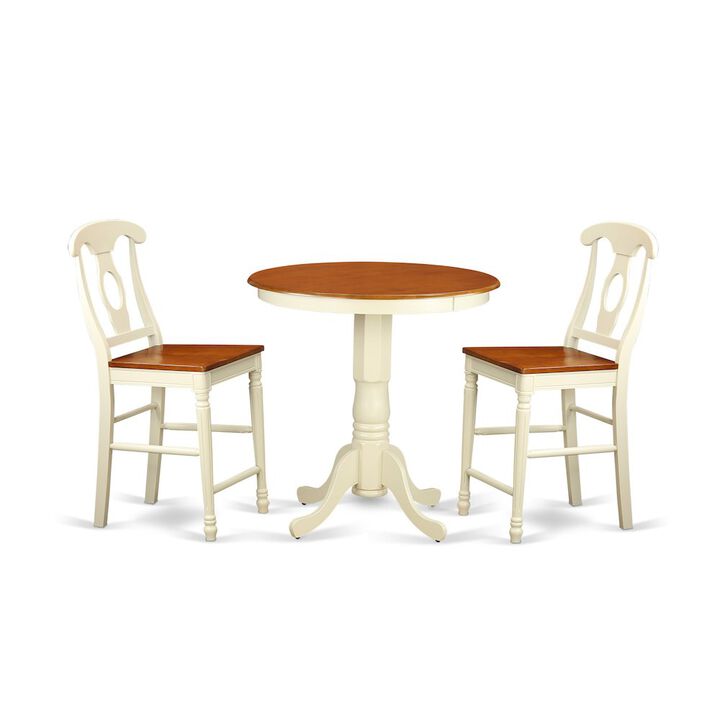 3 Pc counter height Dining room set - counter height Table and 2 Dining Chairs.