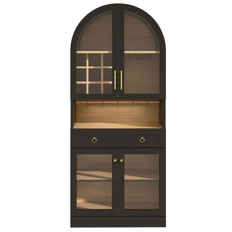 Bunnas Tall Arched Bar Cabinet image number 0