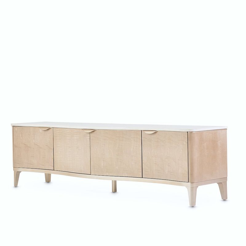 Michael Amini Malibu Crest TV Console - Blush
