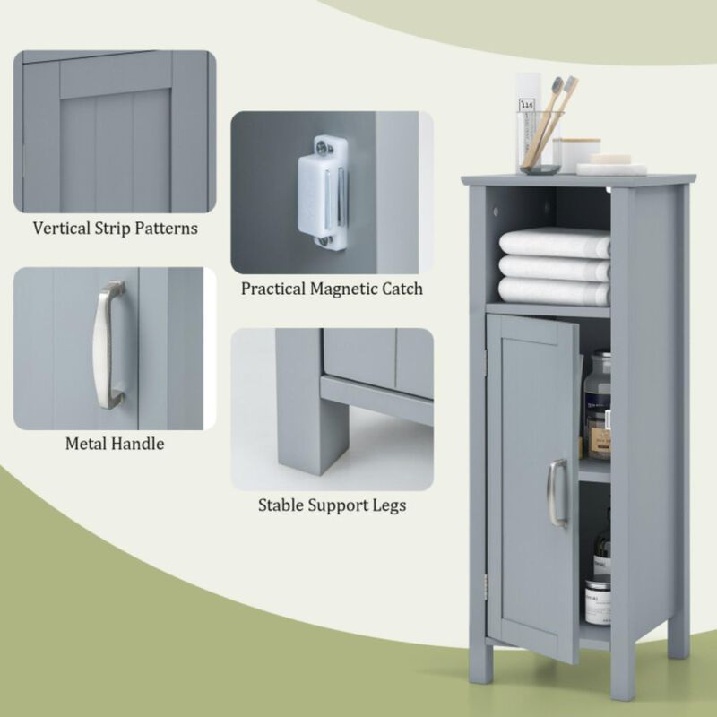 Hivvago Bathroom Storage Organizer with 2-Tier Cabinet