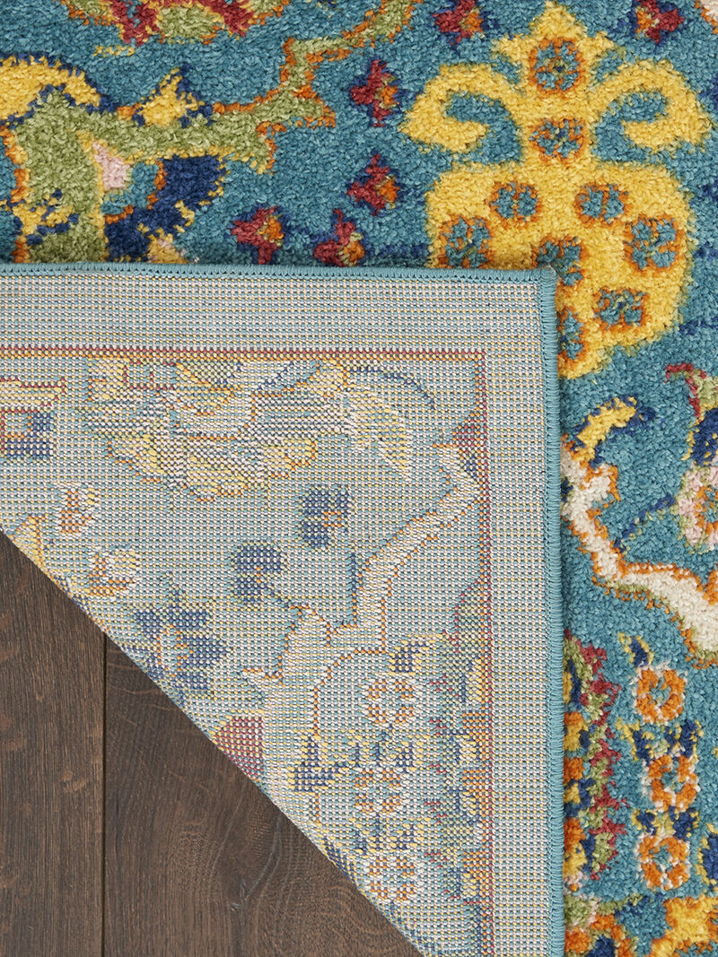 Allur ALR03 Turquoise/Ivory 2' x 3' Rug