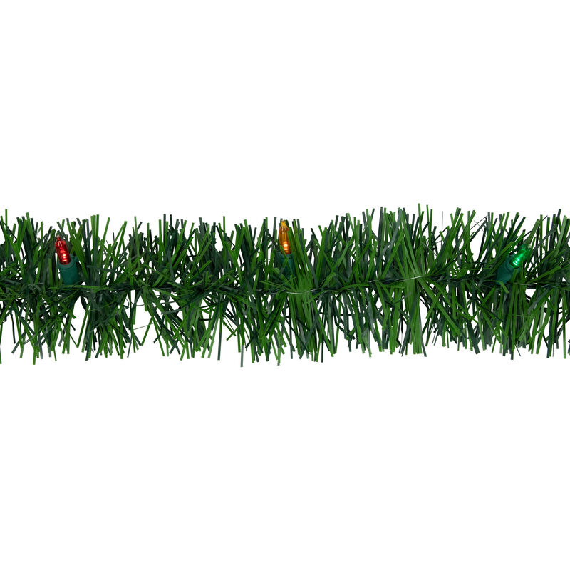 18' Pre-Lit LED Pine Artificial Christmas Garland  Multicolor Lights image number 3