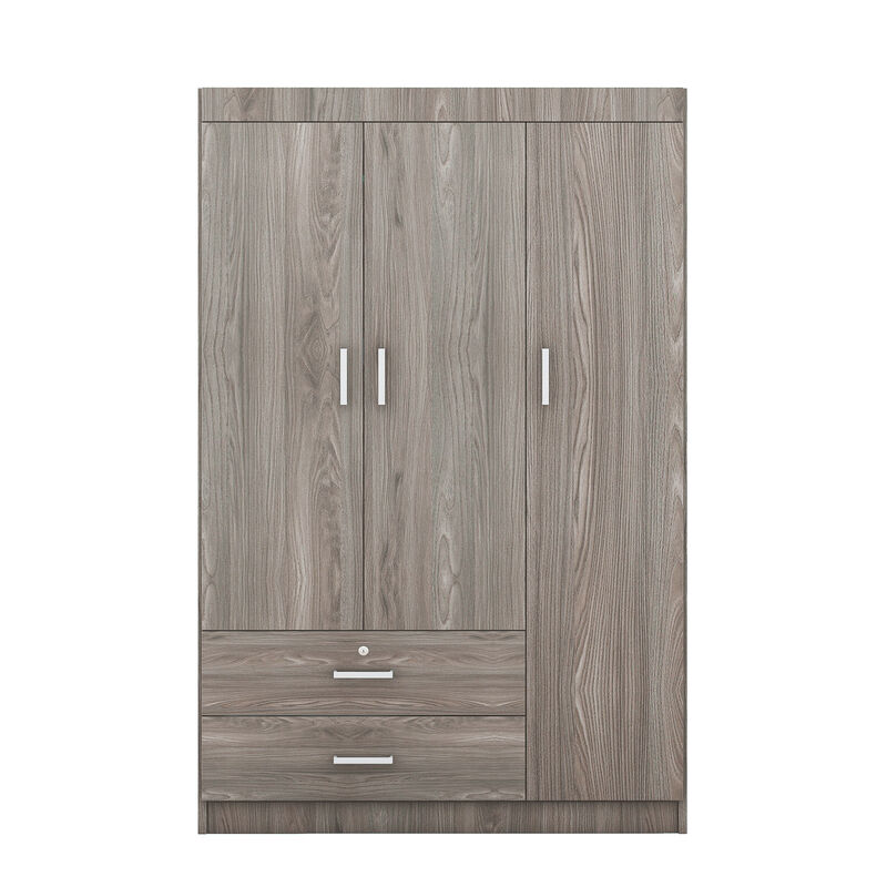 Merax 3-Door Wardrobe with 2 Drawers