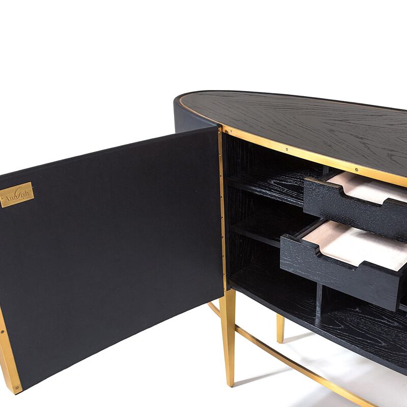 Ellipse Black Sideboard