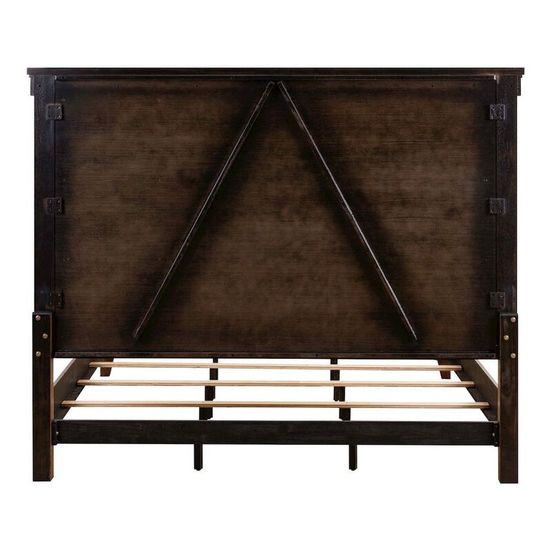 Liberty Furniture Carolina Park King Panel Bed Transitional  - Amber Brown image number 4
