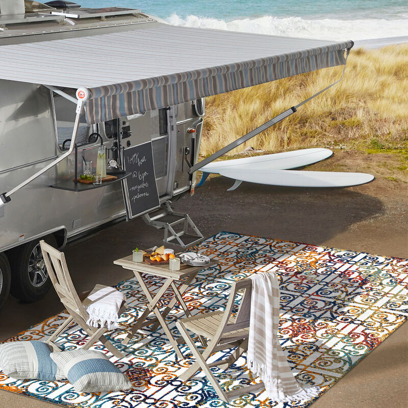 Cetara Ornate Trellis Indoor/Outdoor Area Rug