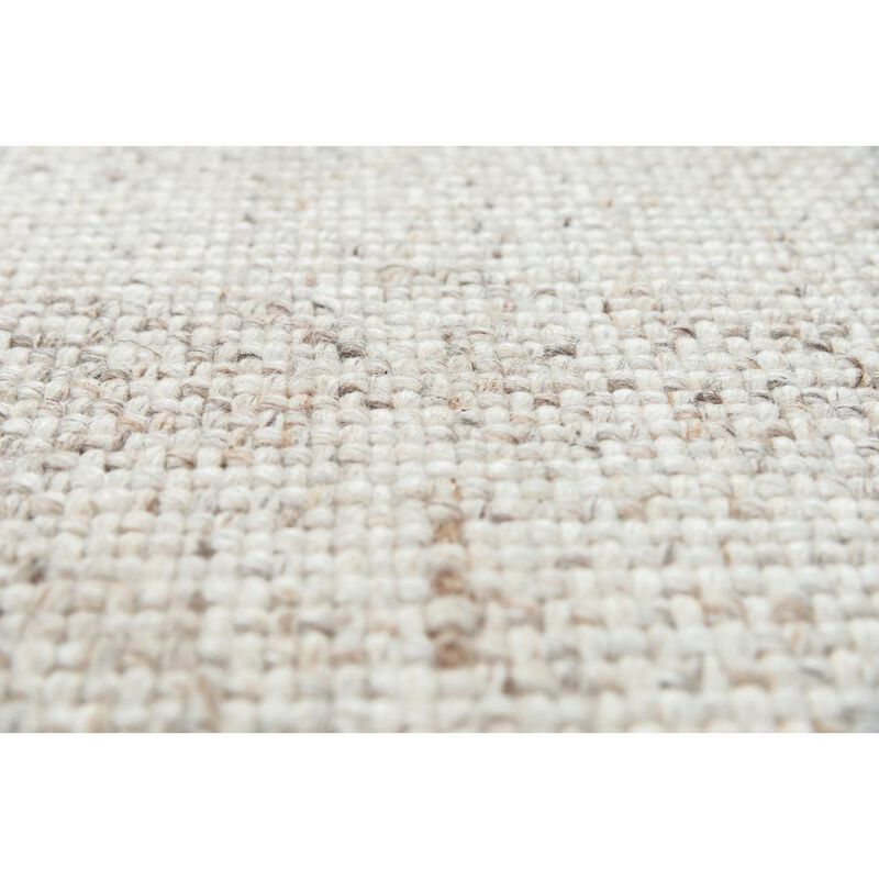 Hand Woven Flat Weave Pile Wool/ Polyester Rug, 5' x 7'6"
