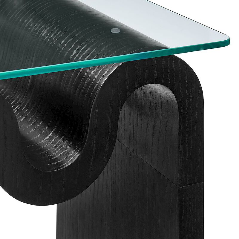 Ondine Glass Top Side Table image number 6