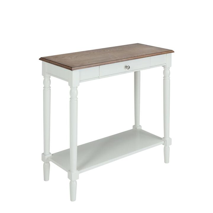 Convience Concept, Inc. French Country Hall Table with Drawer and Shelf
