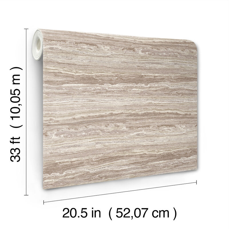 Lyman Mauve Striated Wallpaper image number 3
