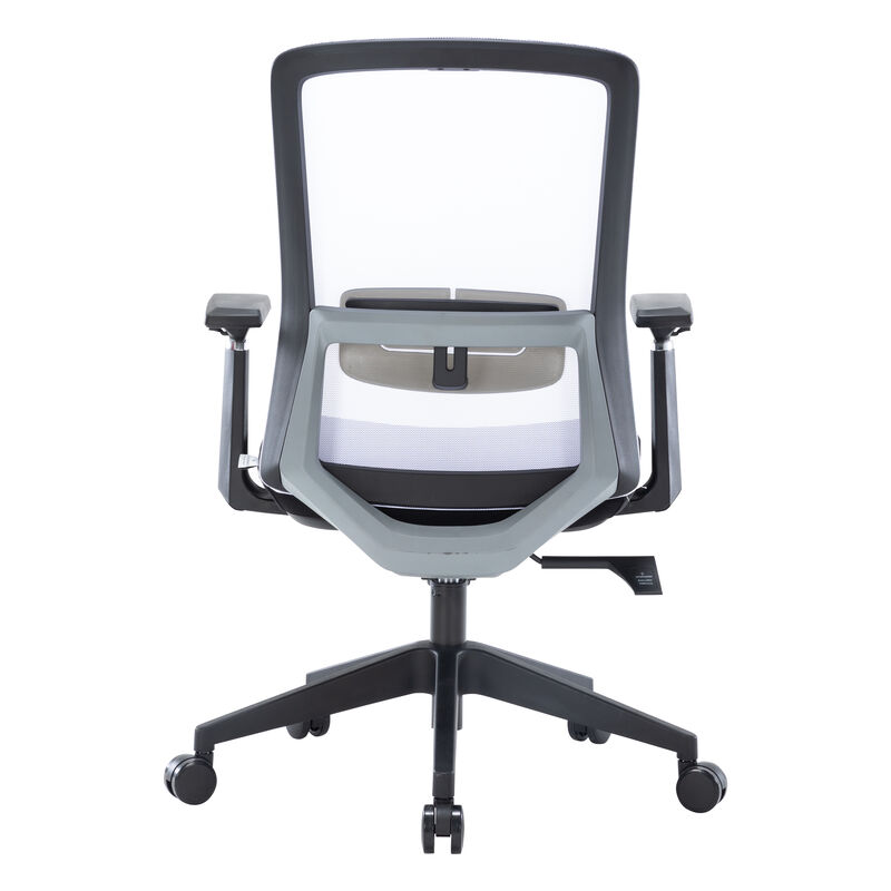LeisureMod Ergonomic Office Chair Mid-Back Mesh Conference Chair Swivel Computer Chair With Adjustable Height and Armrests Ingram Series