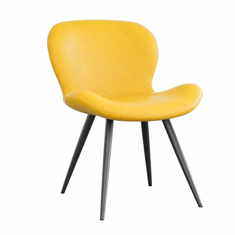 Modern Midcentury PU Leather Dining Chair Set of 4 image number 1
